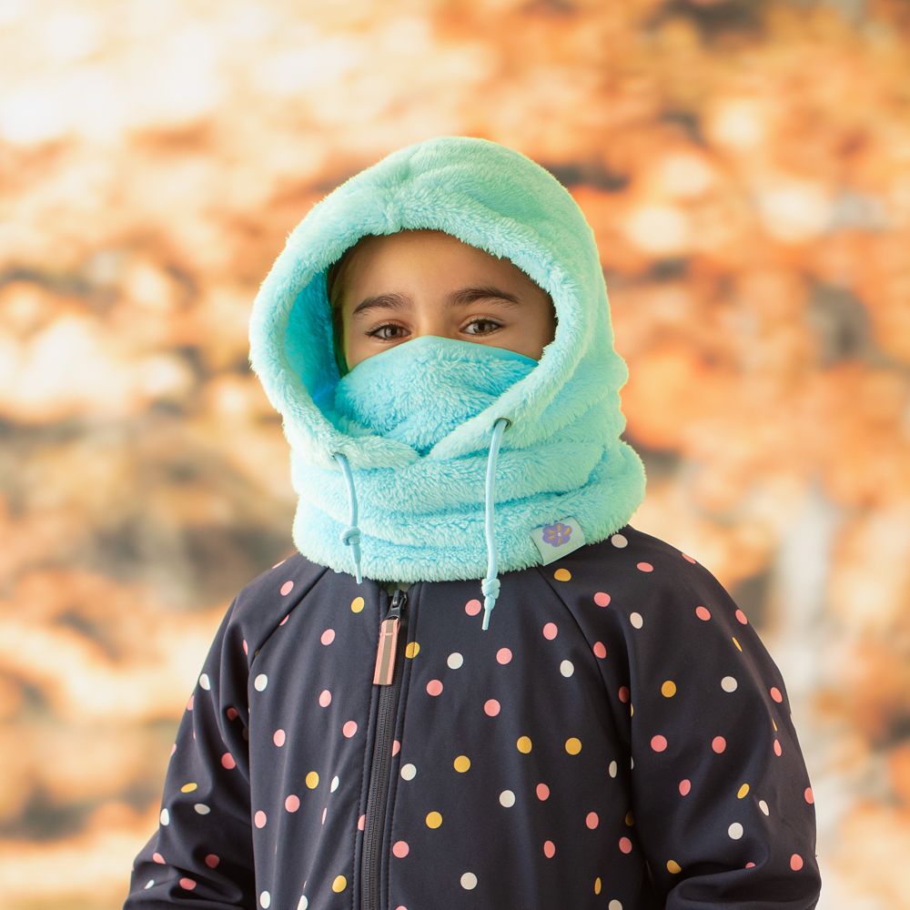 Gorro con capucha y mascarilla infantil