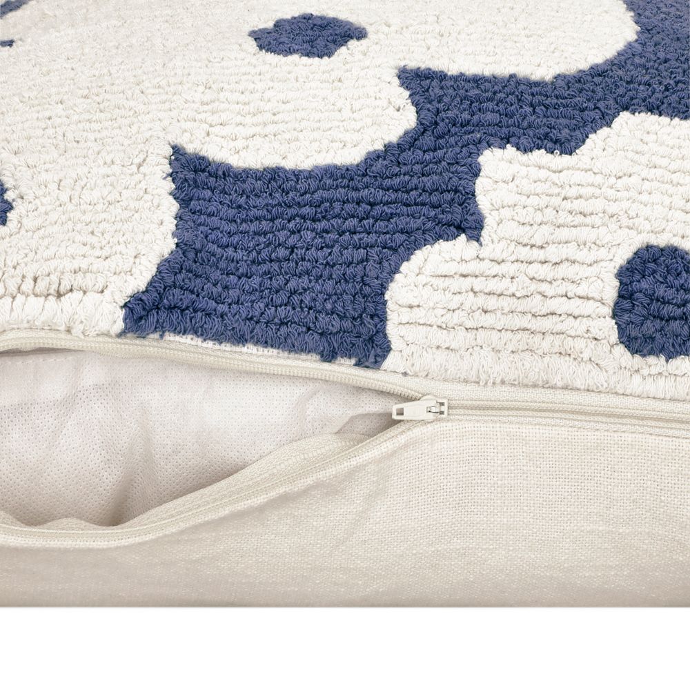 Cojín tela bouclé con diseño 45x45 cm