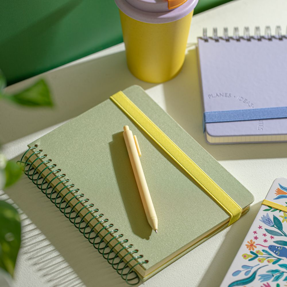 Libreta de tela con espiral 120 hojas