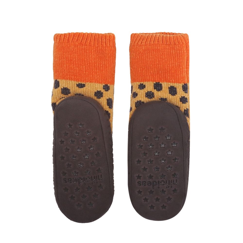 Calcetas tejidas cordero infantil con suela 19.5 cm