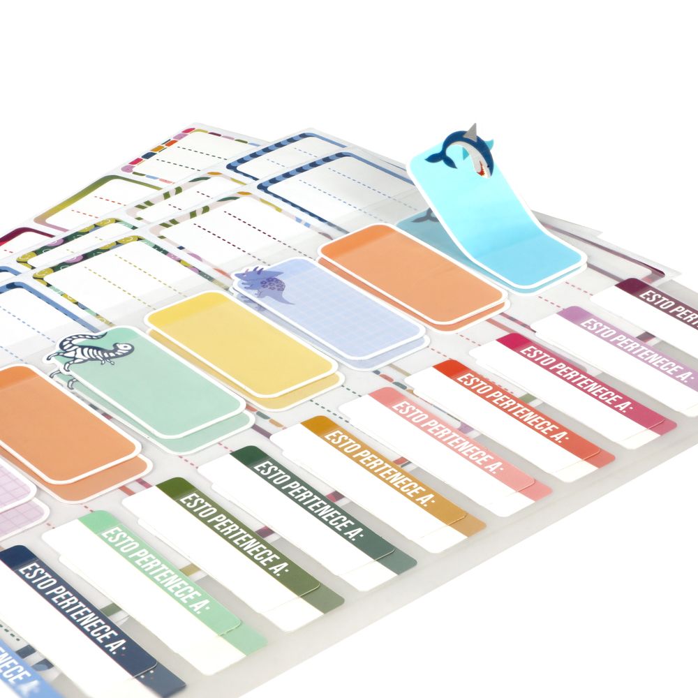 Set adhesivos multiuso escolar