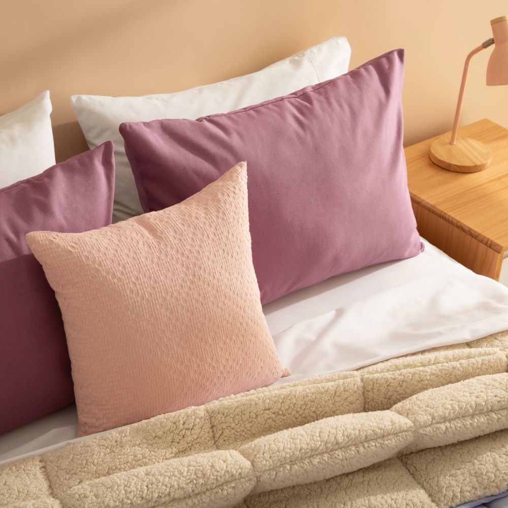 Funda de almohadón de algodón básico 50x70 cm