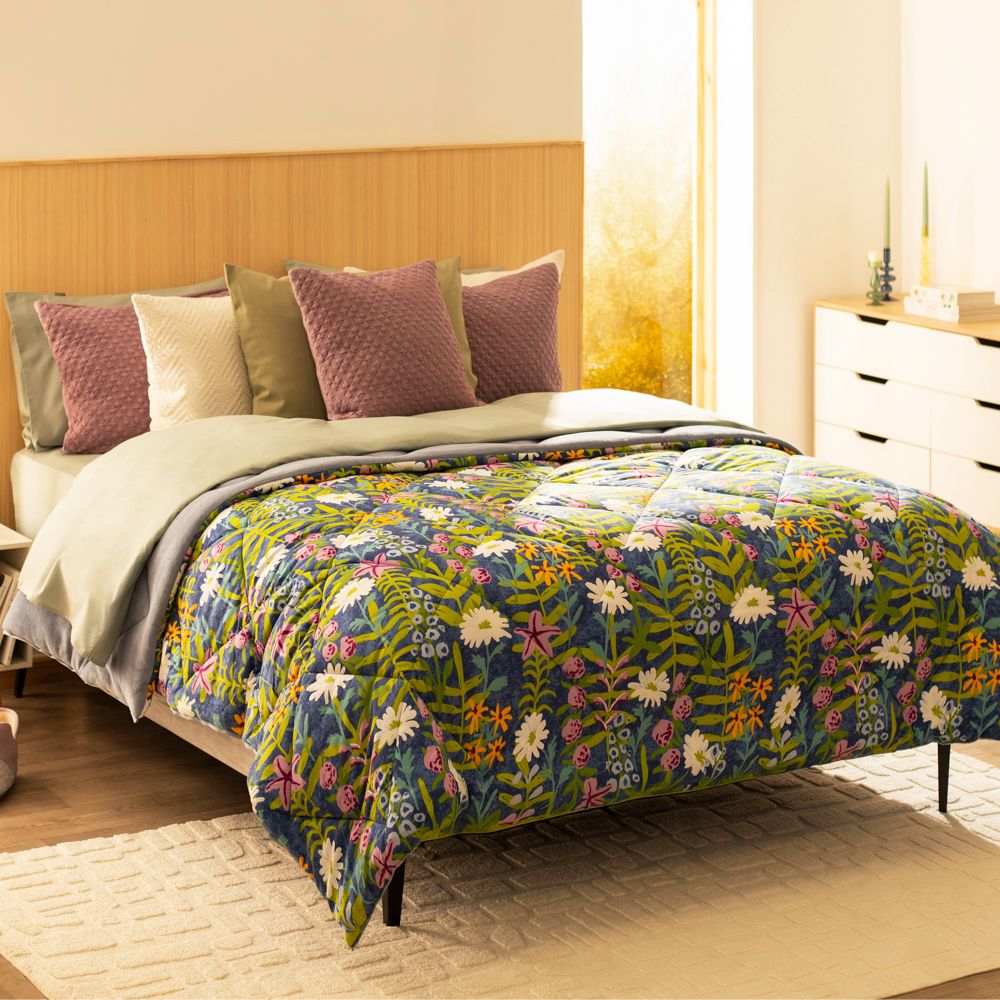 Edredón de microfibra con estampado Individual