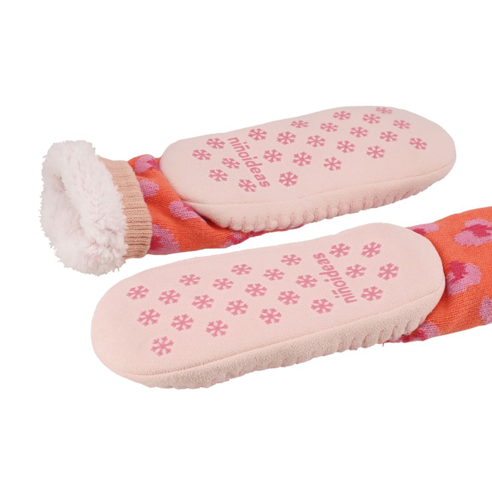 Calcetas tejidas cordero infantil con suela 22 cm