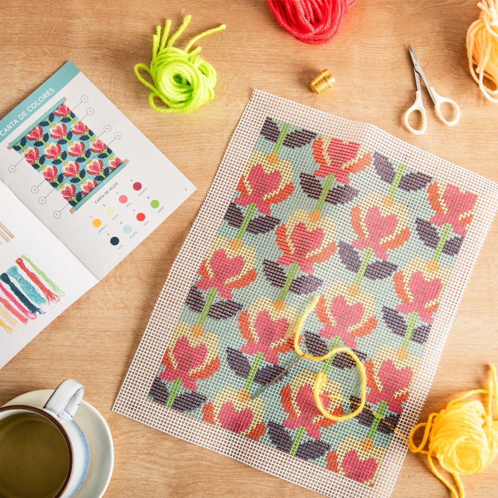 Set para hacer telar bordado 23x29