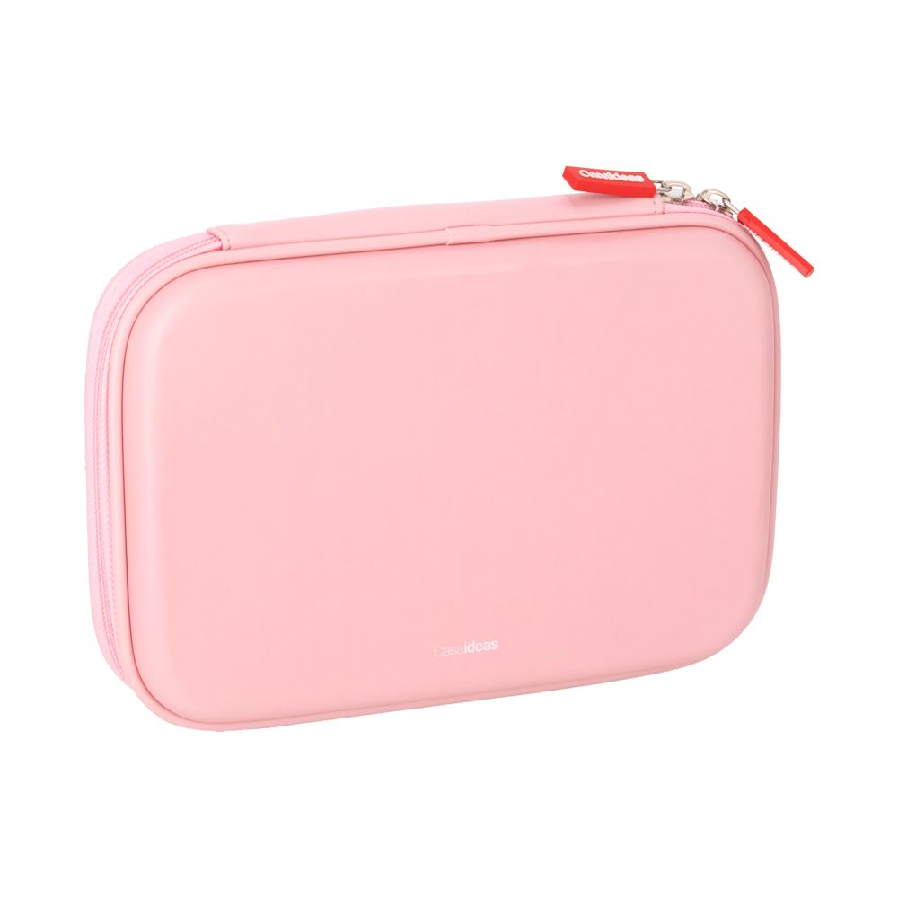 Estuche rígido con lentejuelas y diseño