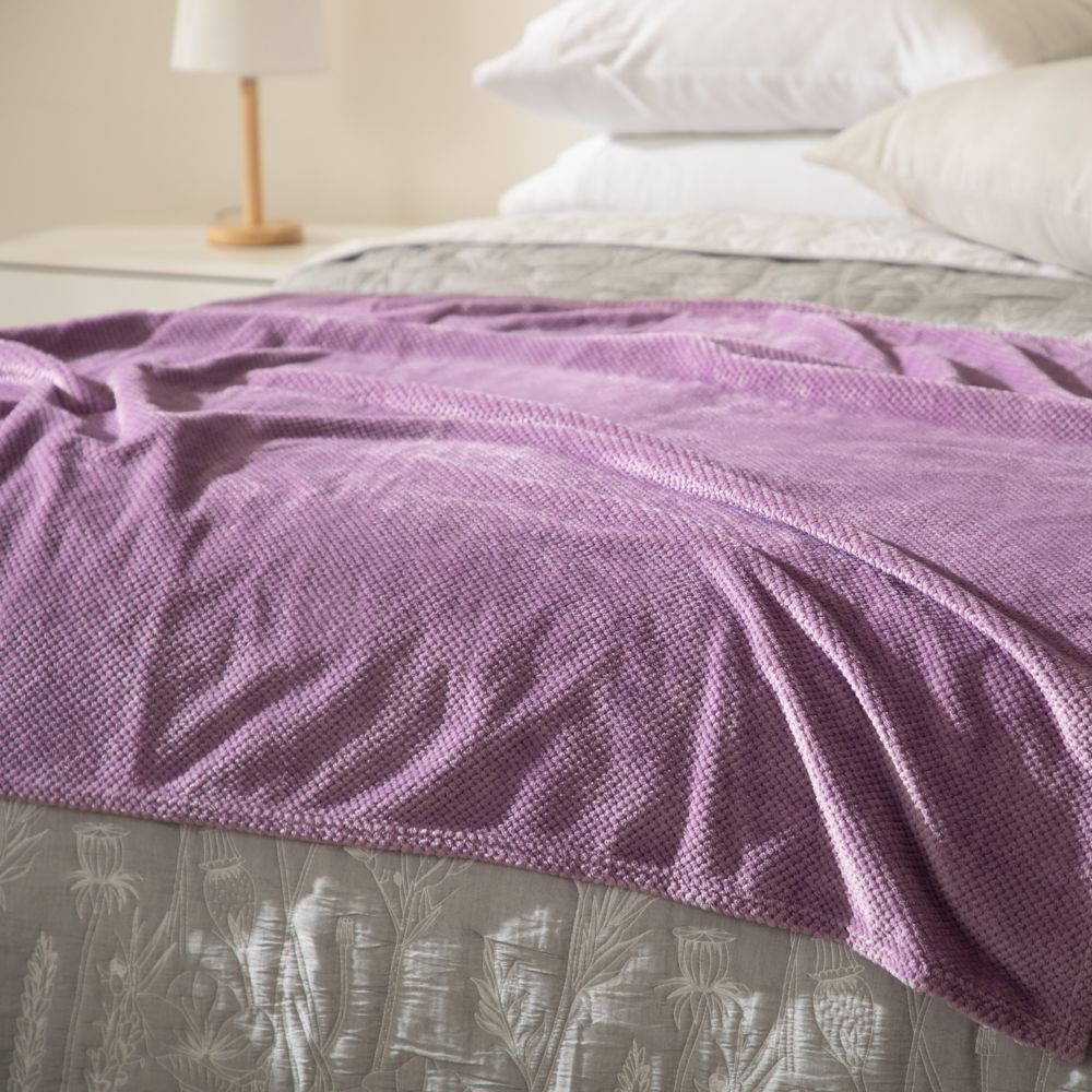 Frazada de polar coral con textura 125x150 cm