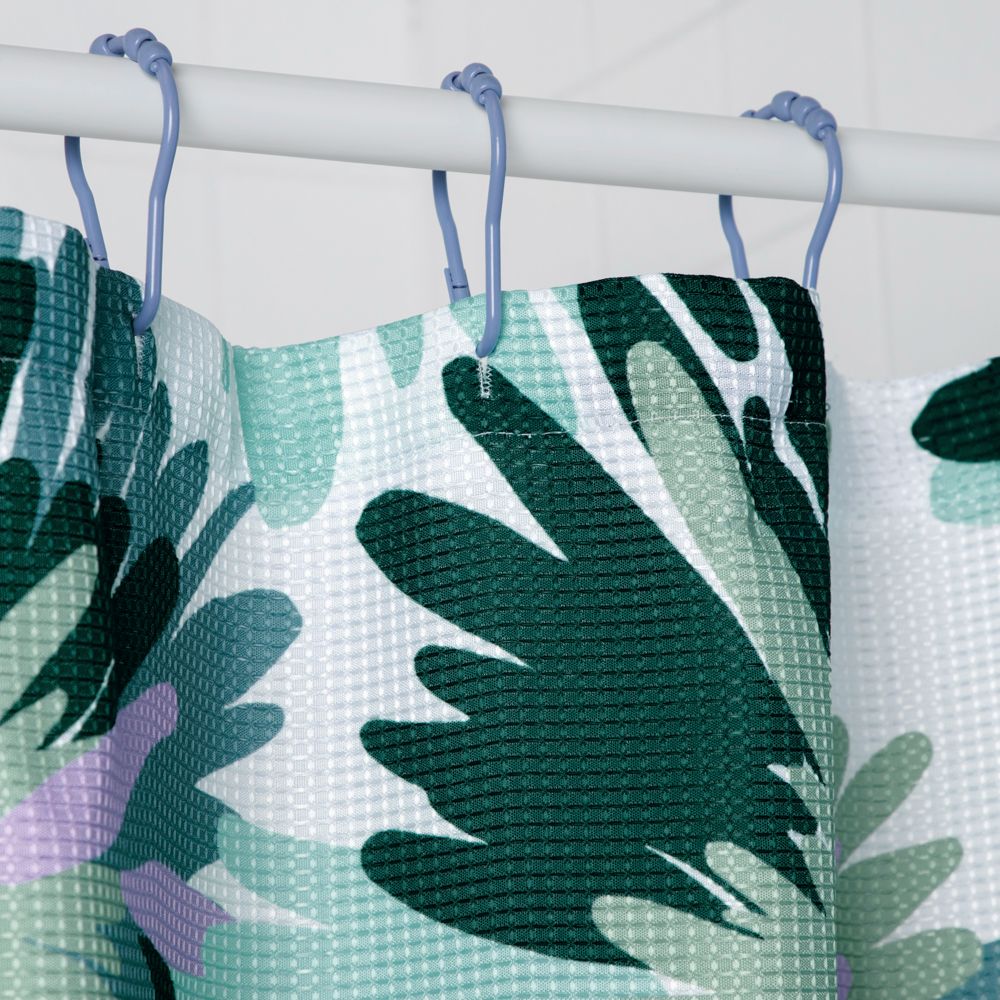 Cortina de baño waffle texturizada 180x180 cm