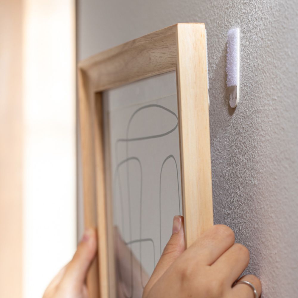 Set 4 Adhesivos Sujeta Cuadro 2.2x0.5x7 cm