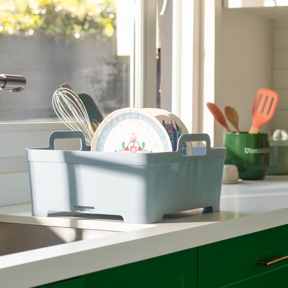 Escurridor plástico con agarradera