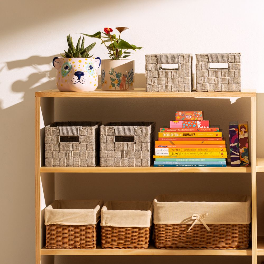 Canasto cinta de algodón 33x22x16.5 cm