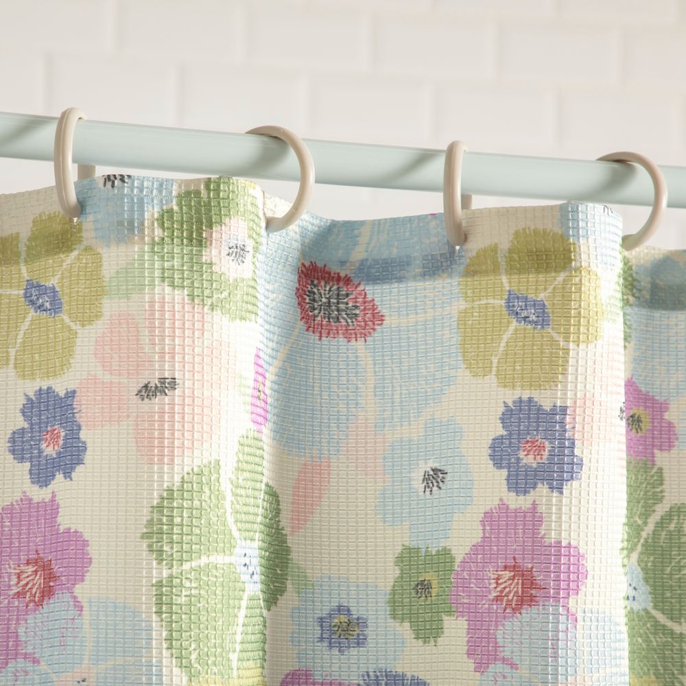 Cortina de baño waffle estampada 180x180 cm