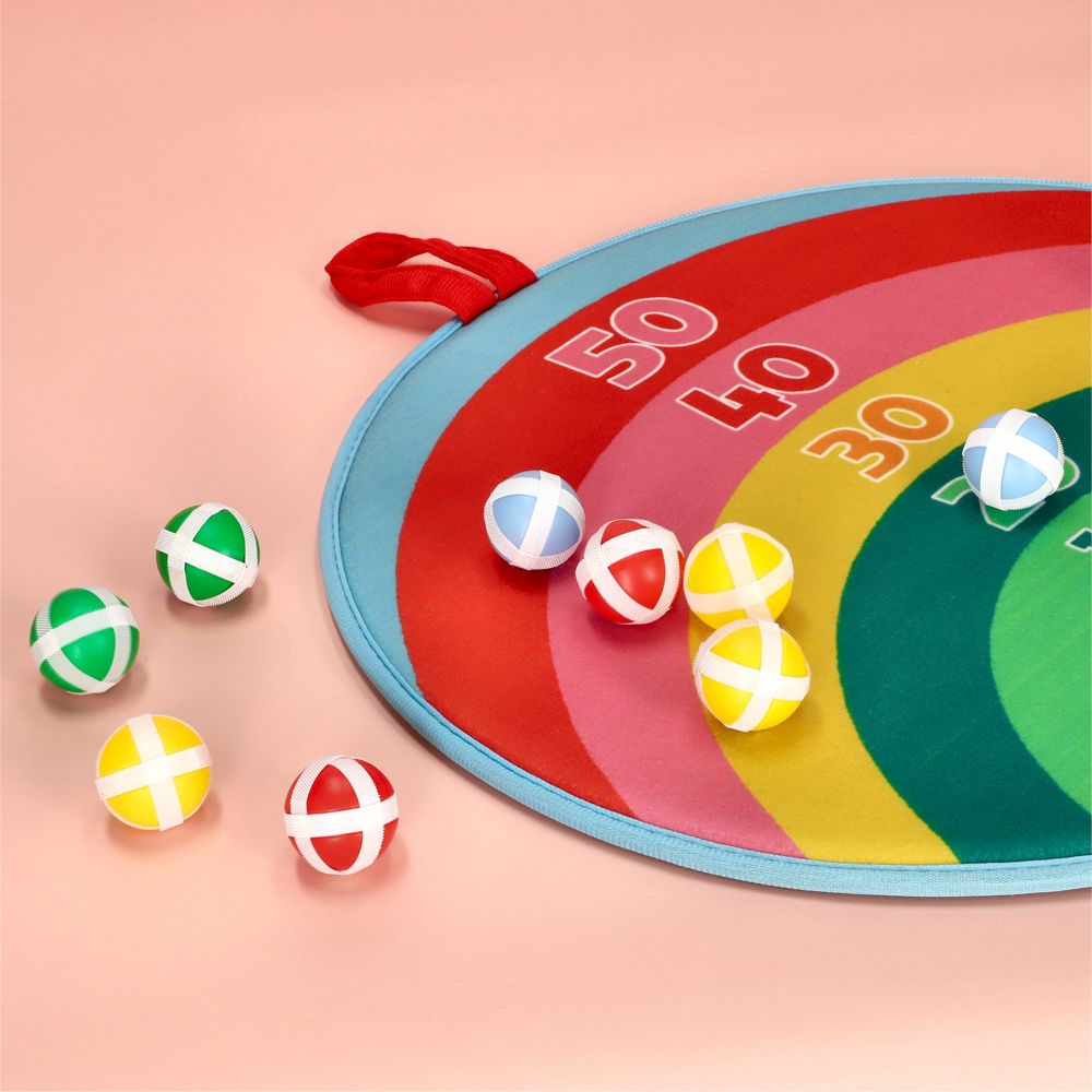 Tiro al blanco con velcro y pelotas