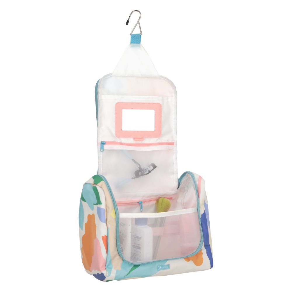 Cosmetiquero de viaje estampado 27x12.5x21.5 cm