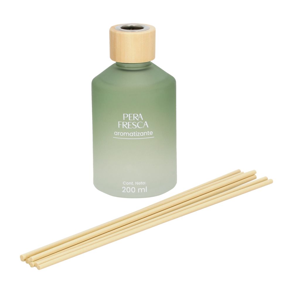 Botella con varitas aromáticas pera fresca 200 ml