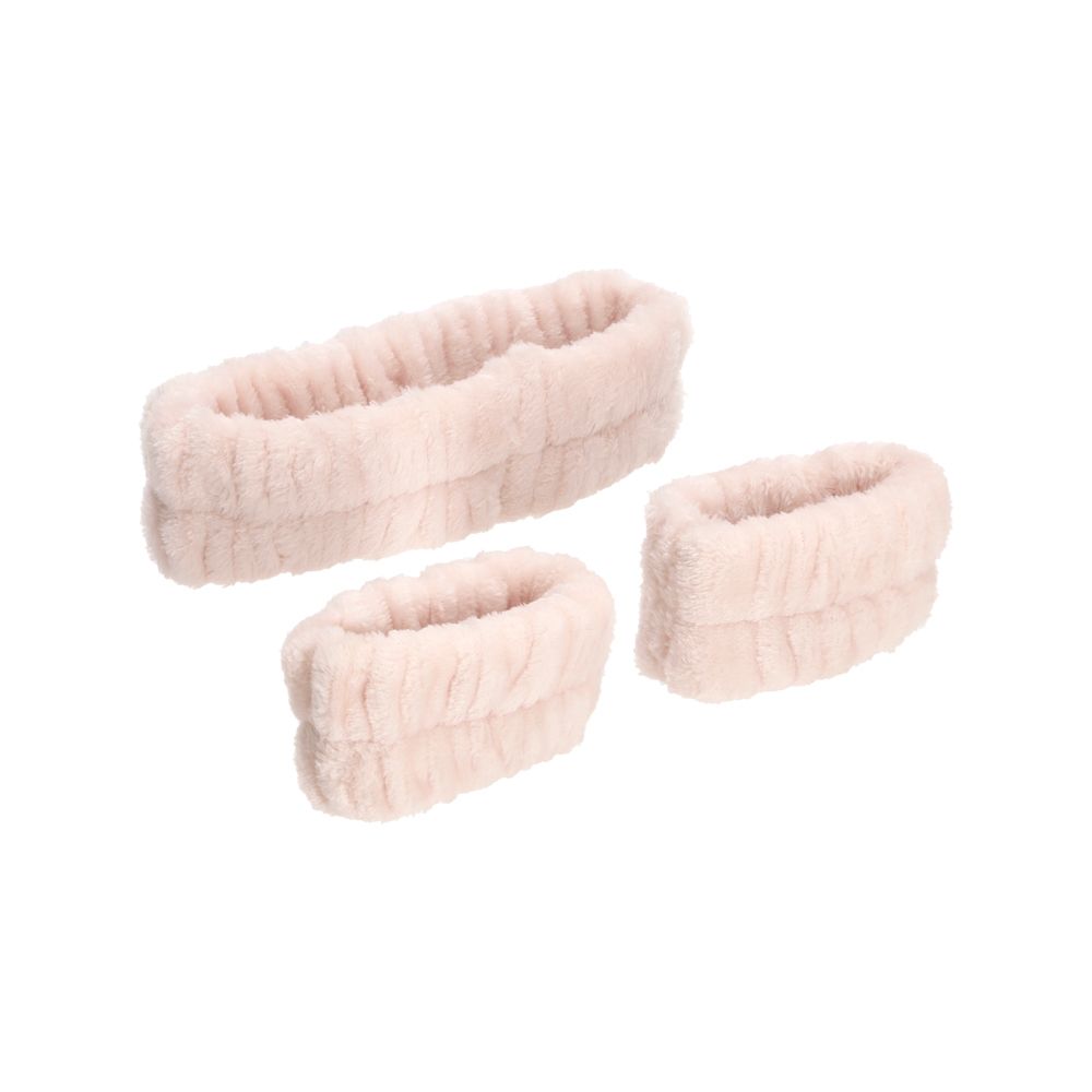 Set de cintillo y muñequera para skin care