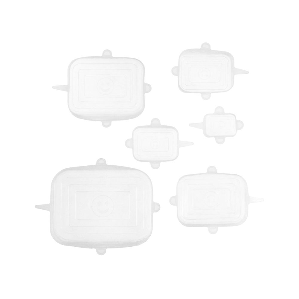 Set de 6 tapas de silicón