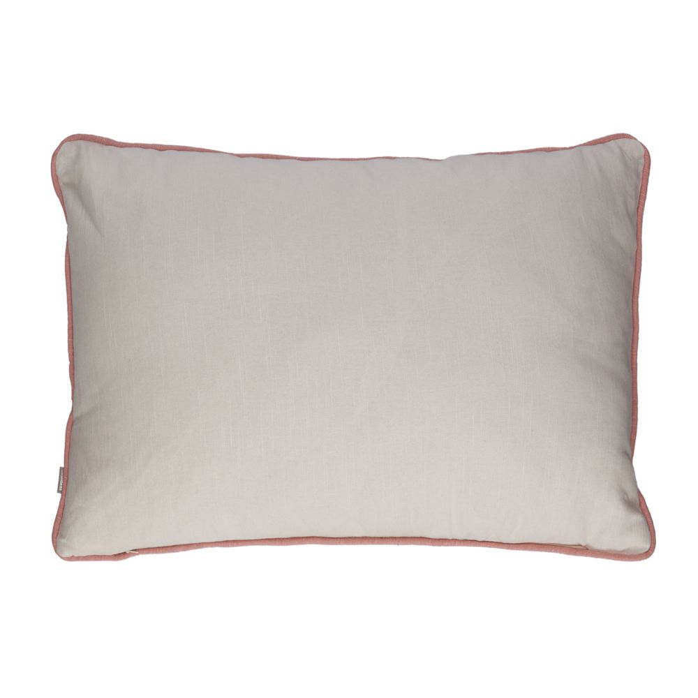 Cojín de algodón bordado 60x40 cm