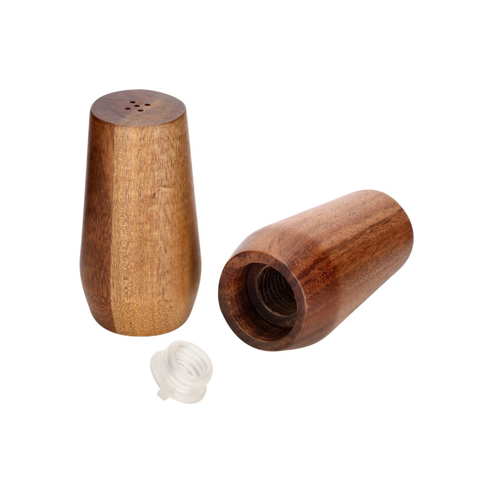 Salero y pimentero de madera de acacia