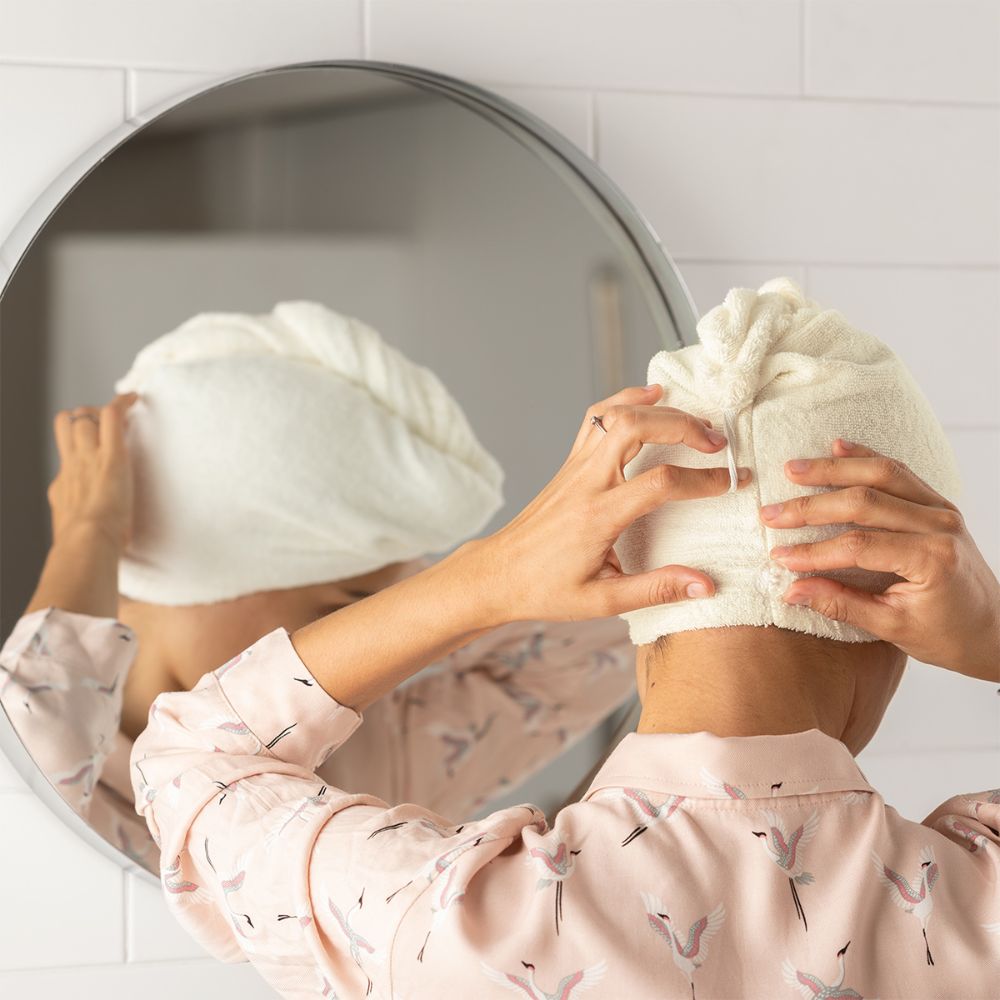 Turbante algodón Toalla para el Cabello