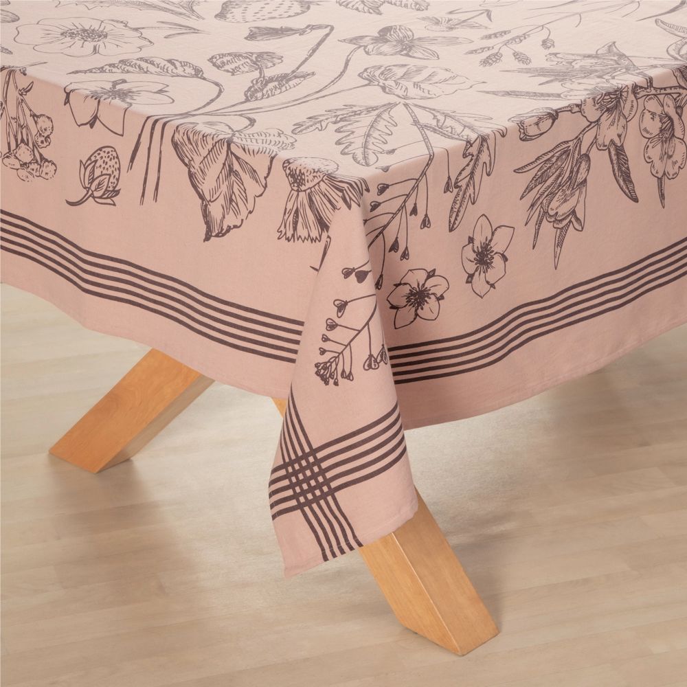 Mantel de algodón con diseño estampado