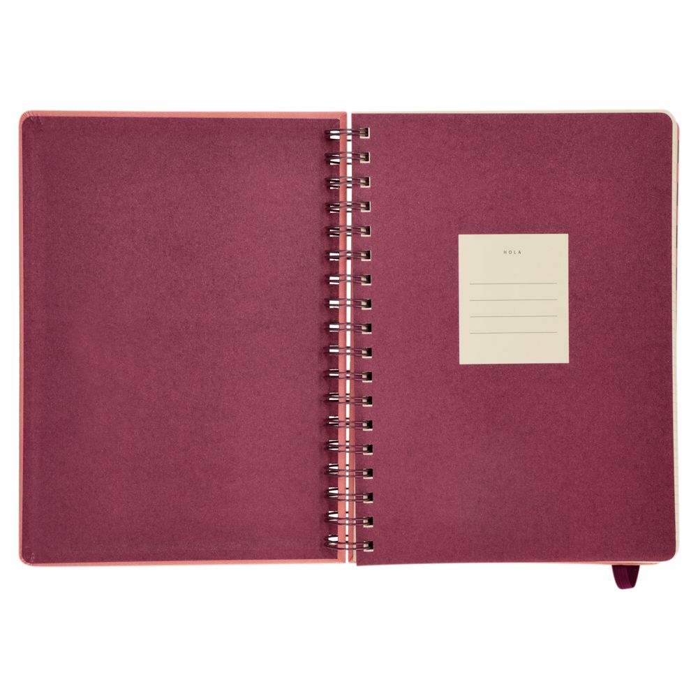 Cuaderno espiral pu 18x24 cm