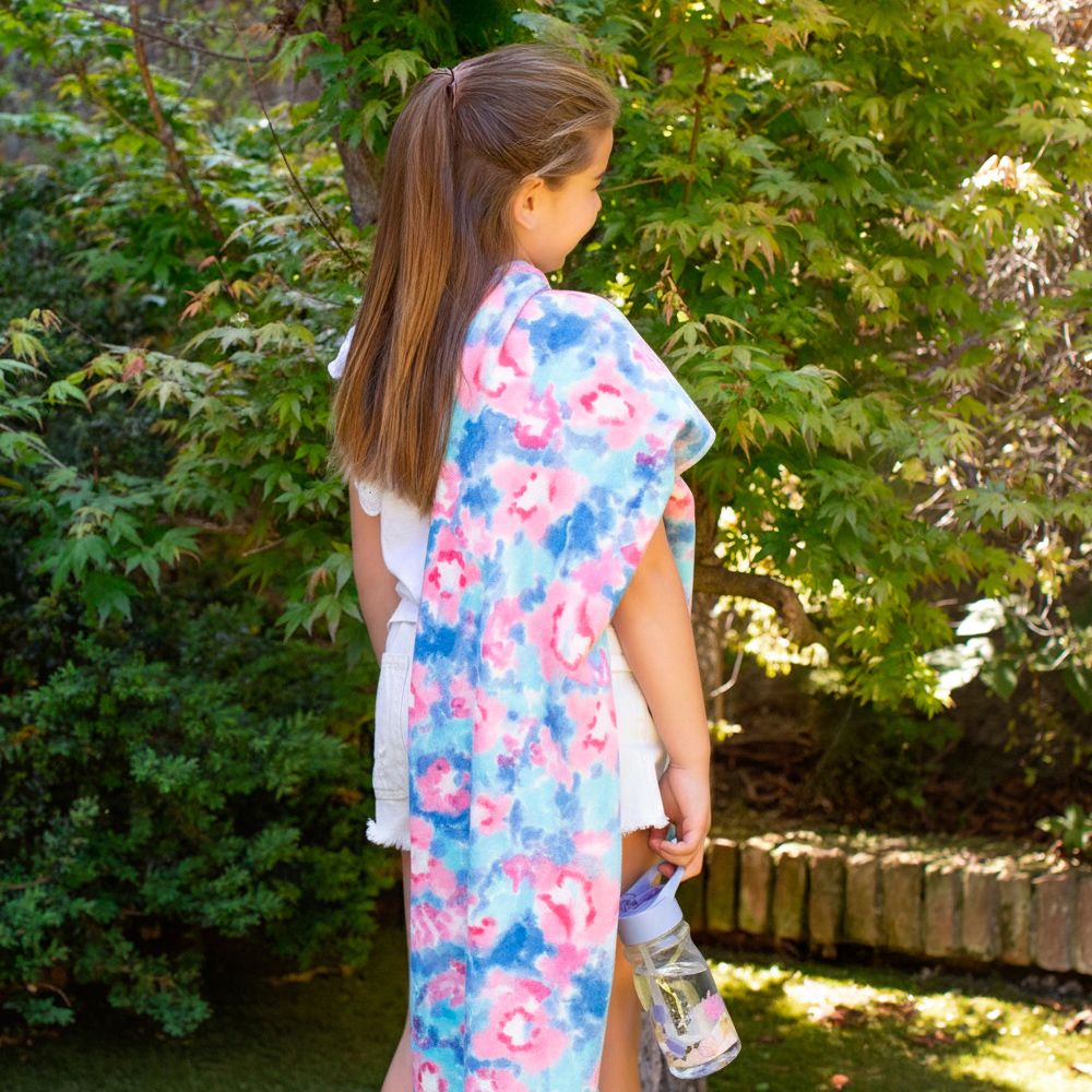 Toalla de microfibra con diseño tie-dye 75x150 cm