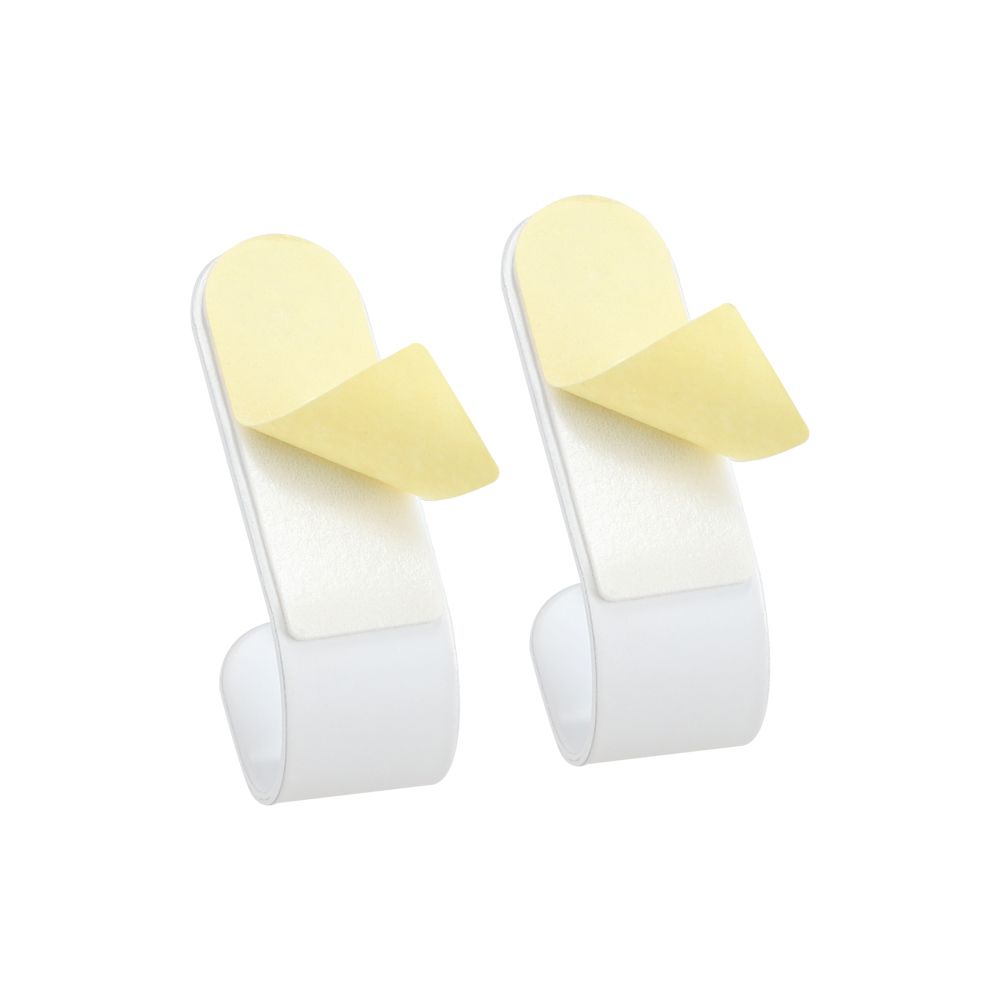 Set de 2 perchas adhesivas de metal