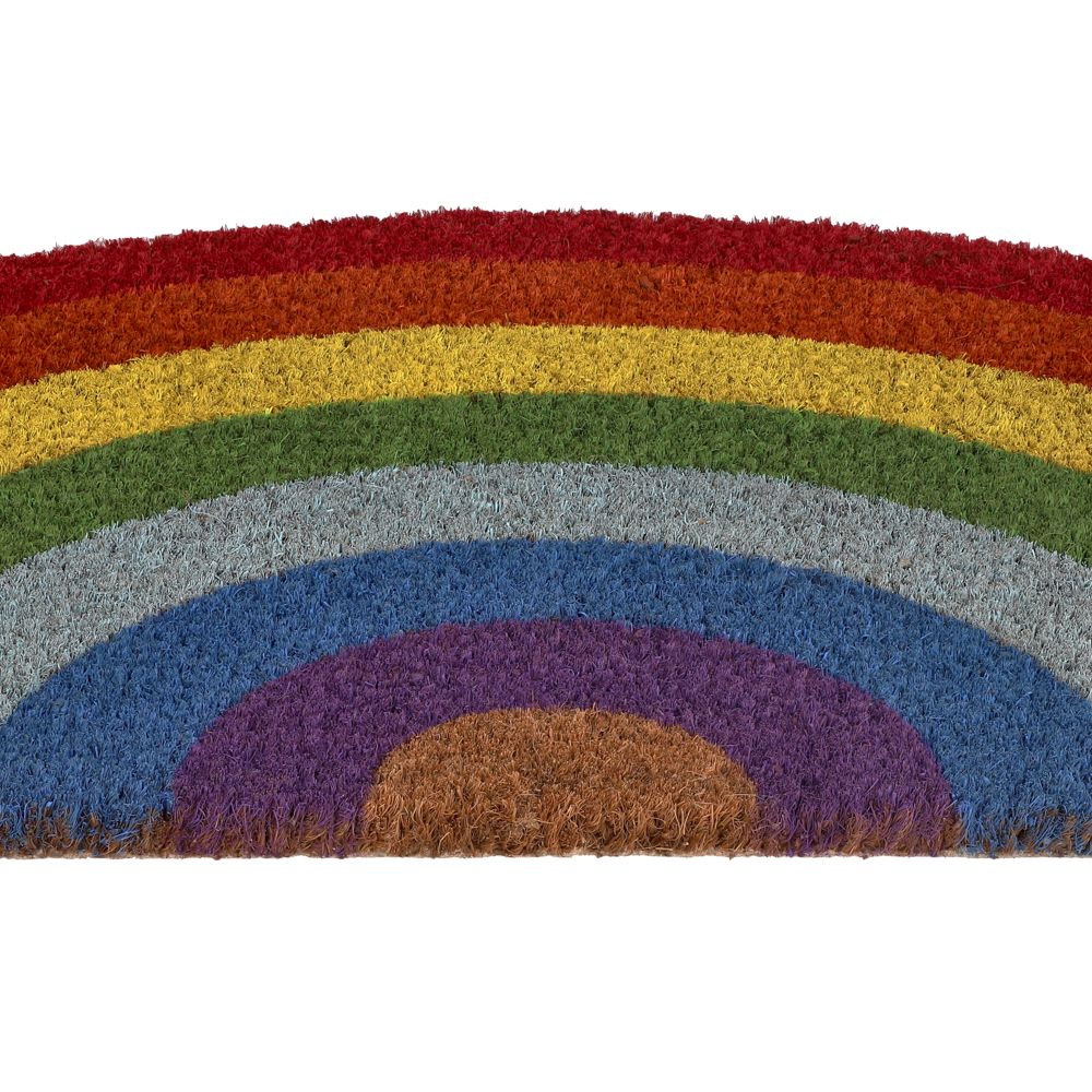 Tapete para puerta en forma de semicírculo 68 x 32 cm