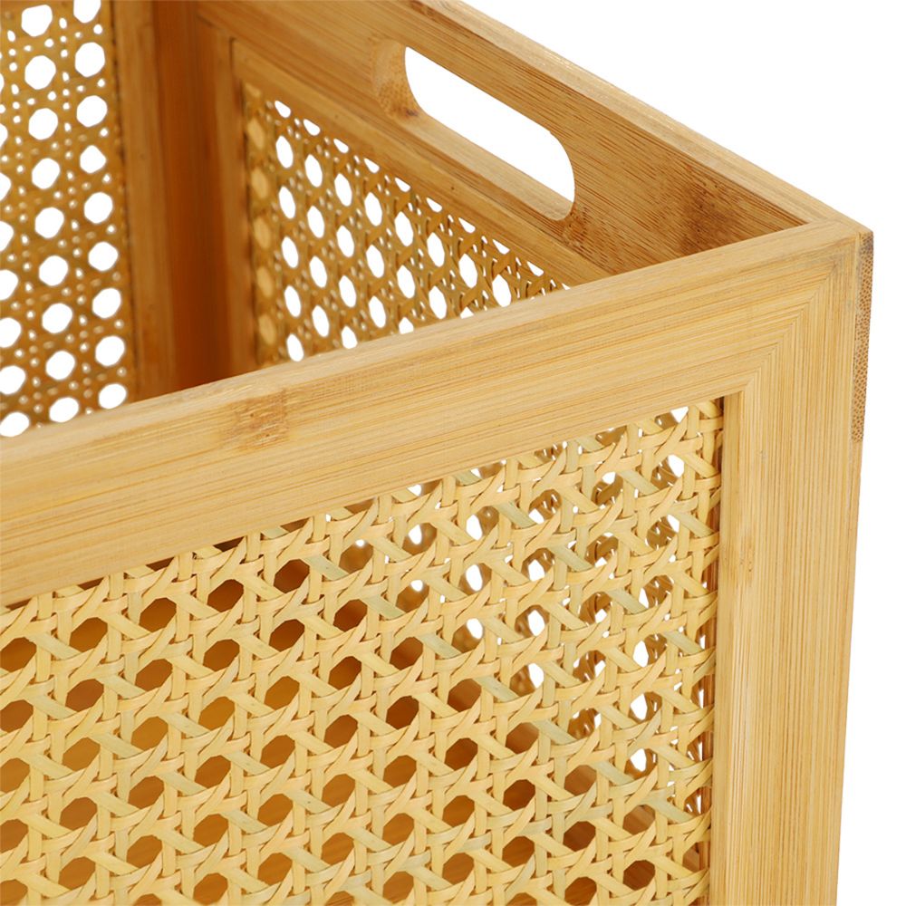 Canasta Bambú Junquillo 30x25x28 cm