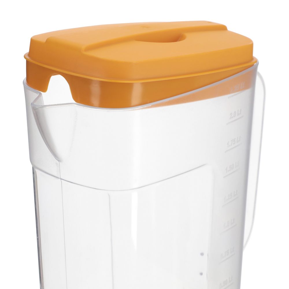 Jarra de plástico con tapa hermética 2.1 l.