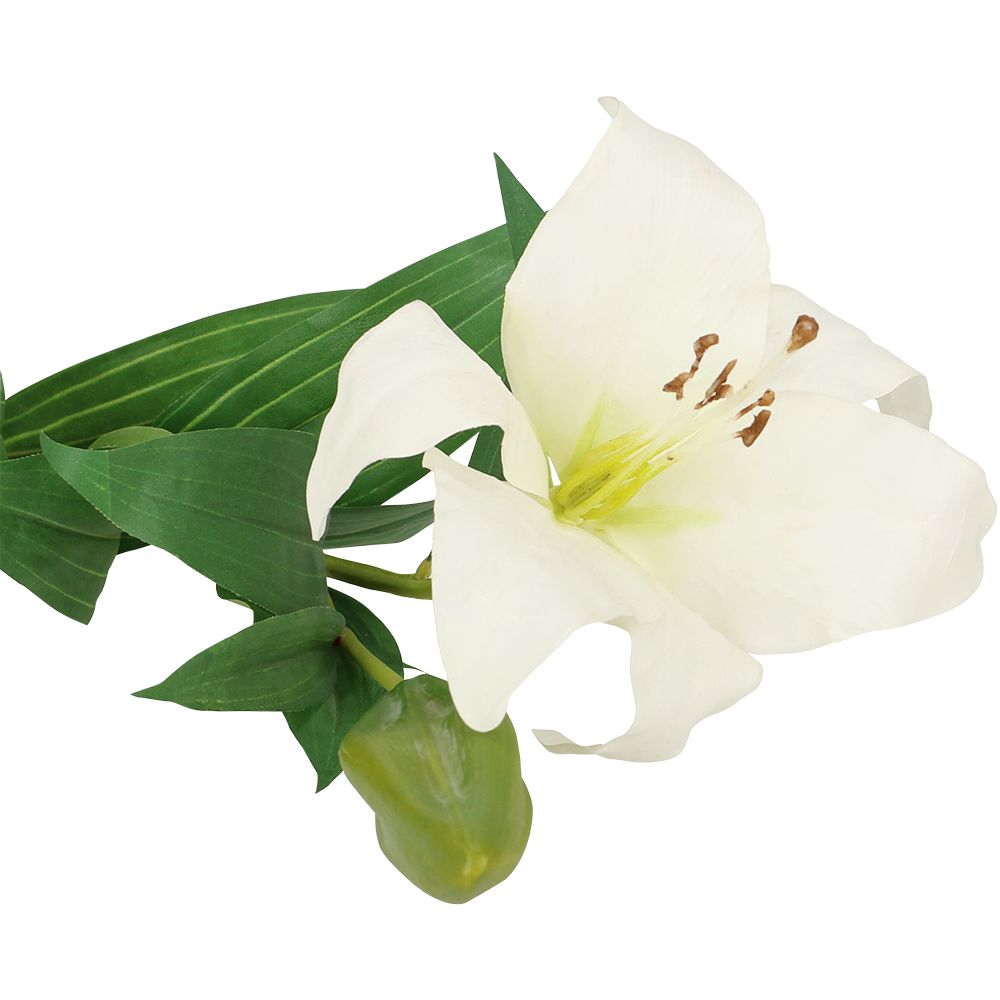 Flor Decorativa Blanca 12x10x88 cm