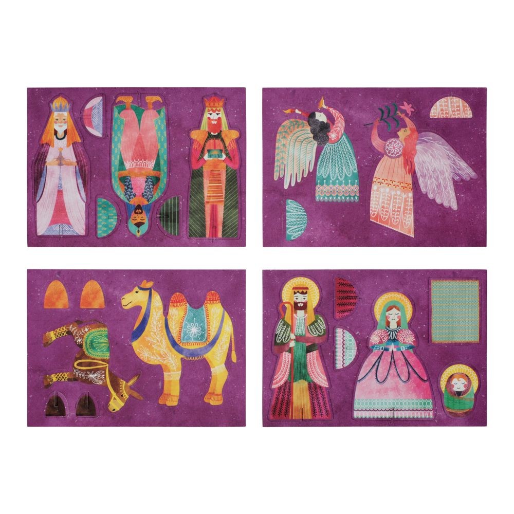 Pesebre de cartón armable