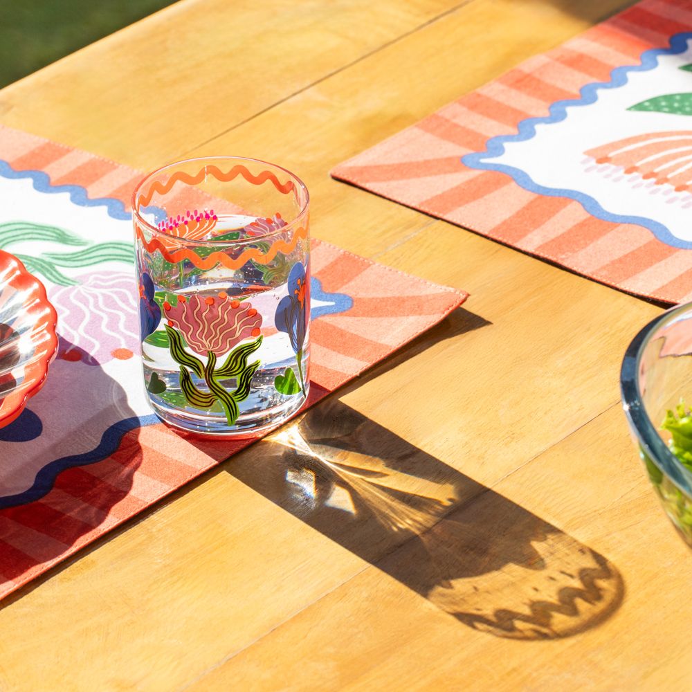 Vaso de vidrio con diseño 320 ml