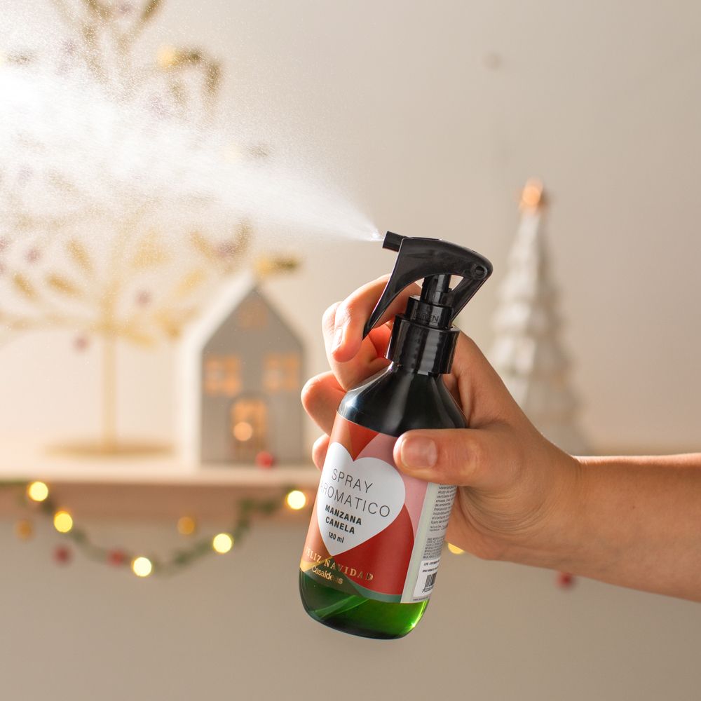 Spray aromático navideño manzana canela 180 ml