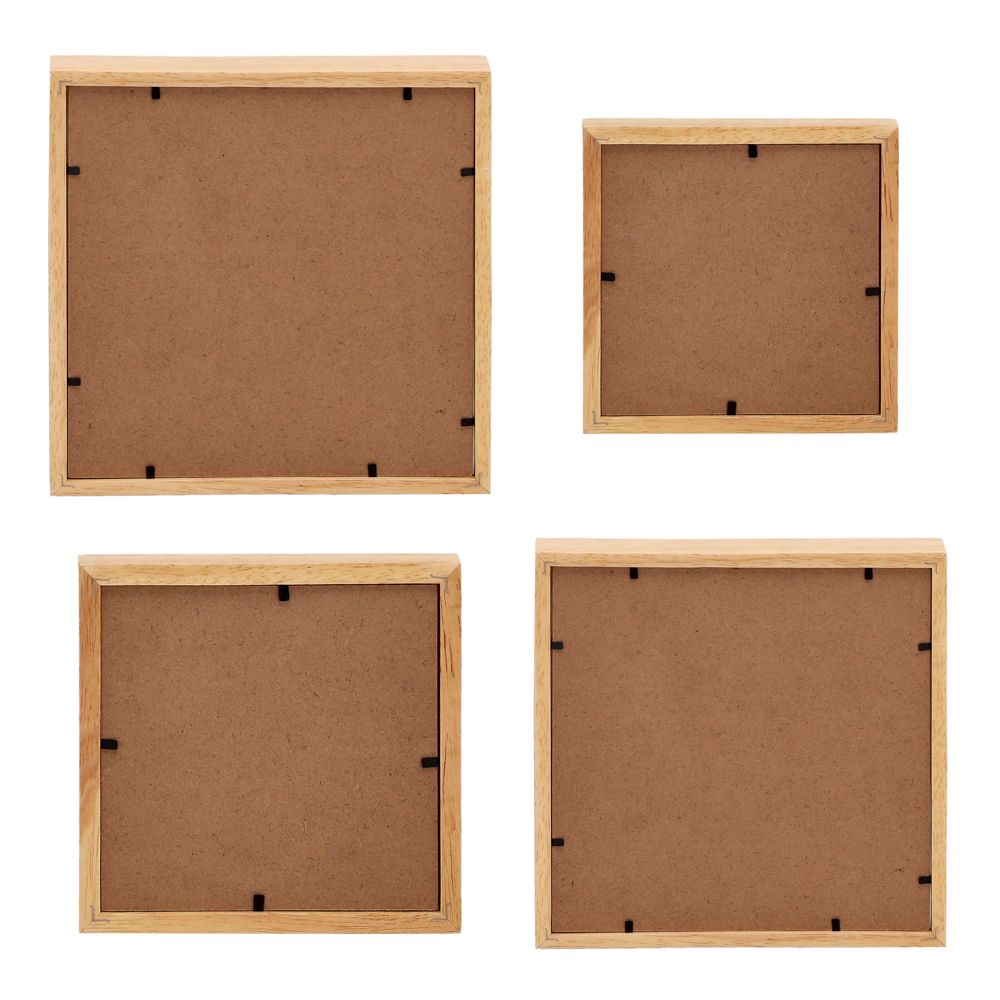 Set de 4 marcos de fotos de bambú