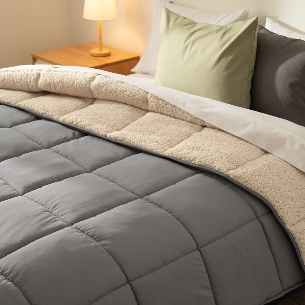 Cobertor de Borrega liso 230 hilos King