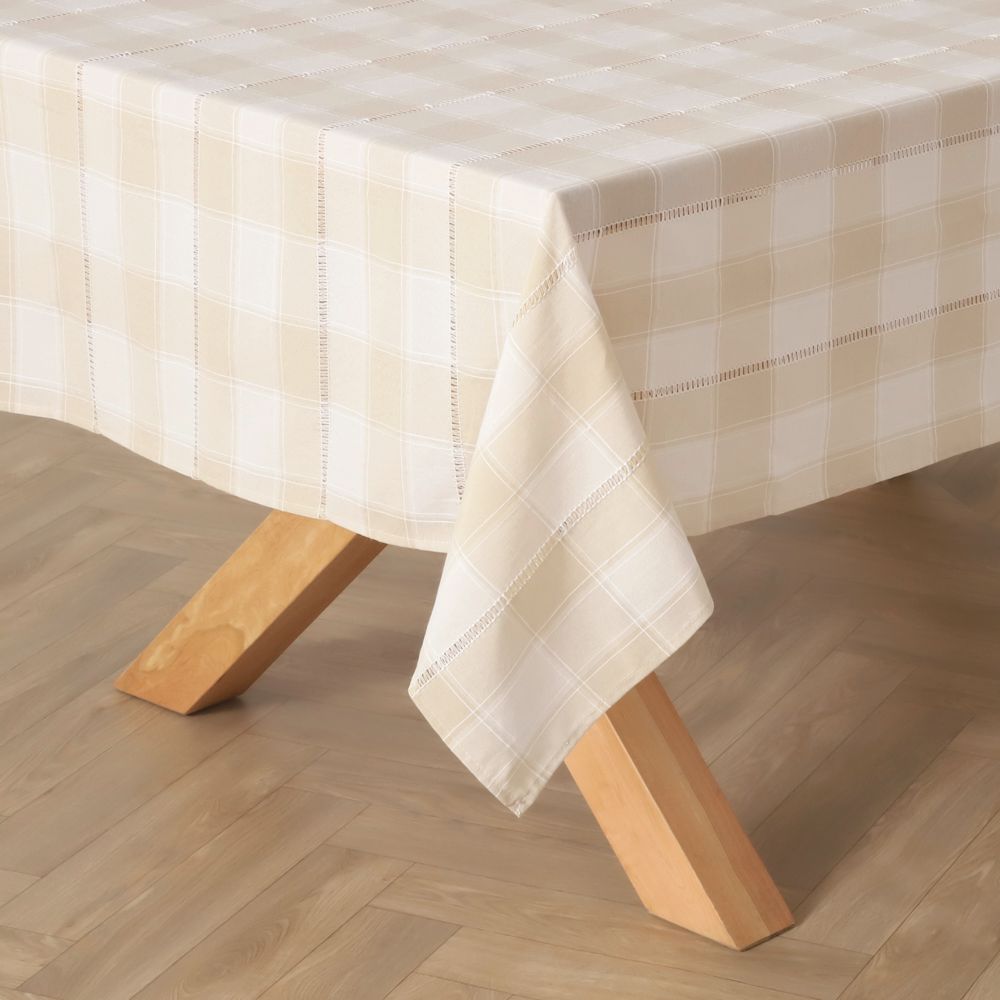 Mantel a cuadros tejido 150x210 cm