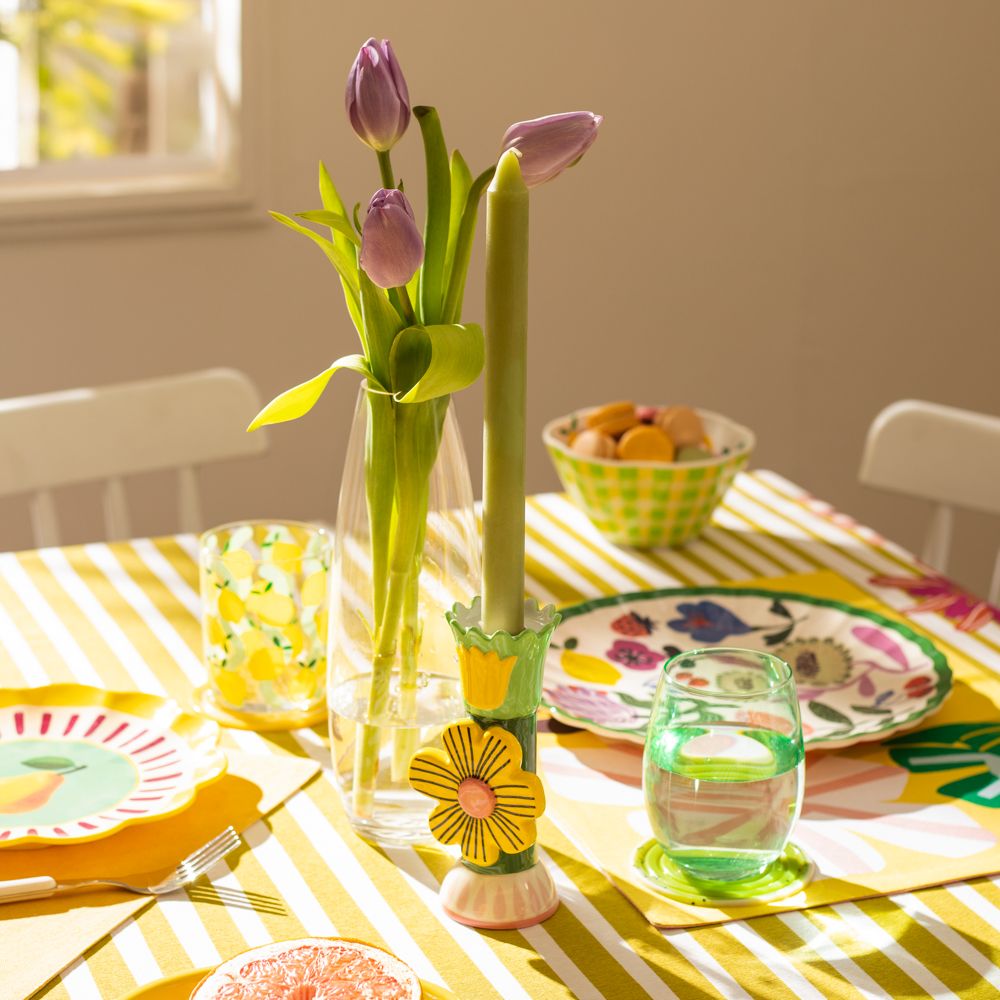 Portavela con diseño 16 cm