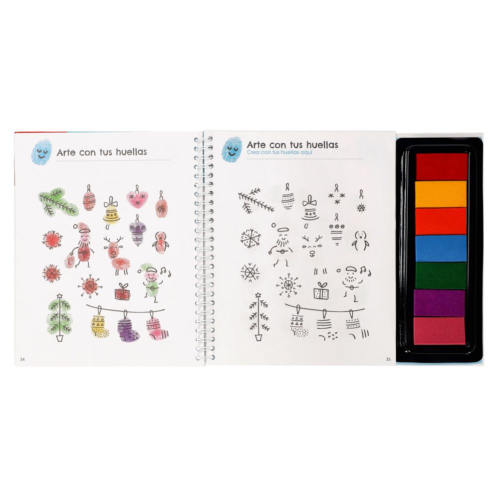 Block de actividades para pintar con huellas