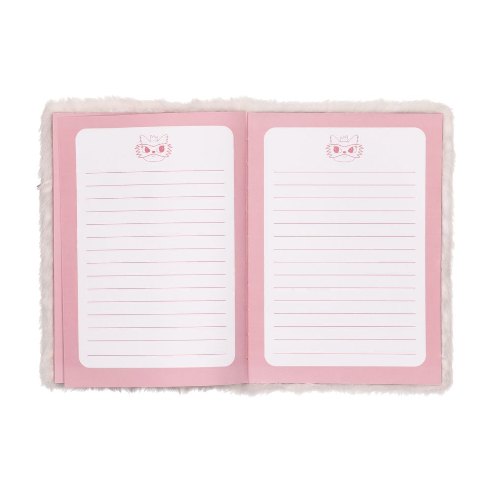 Libreta con tapa de peluche y mini libreta