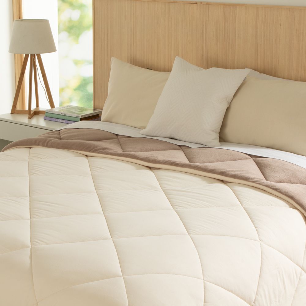 Cobertor de microfibra y polar coral Individual