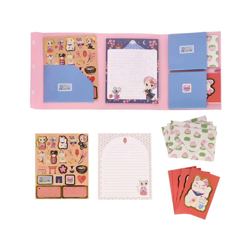 Set de cartas y stickers decorativos