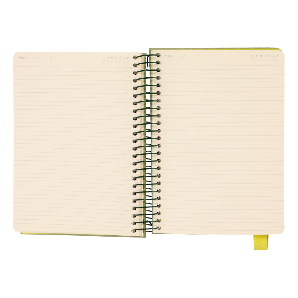 Libreta de tela con espiral 120 hojas