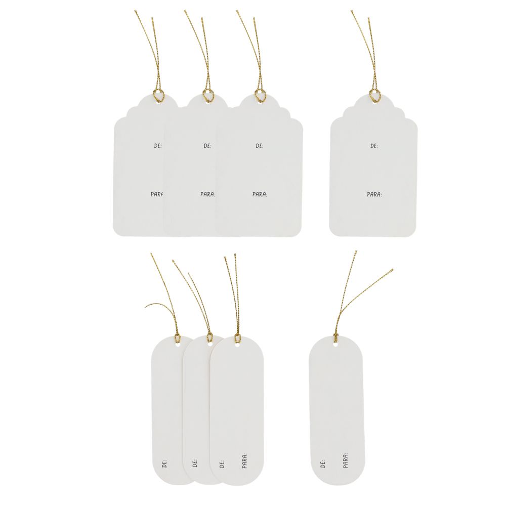 Set de 8 tarjetas de regalo navideñas