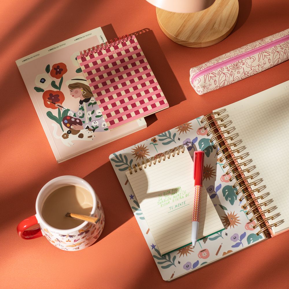 Set 2 libretas espiral 80 hojas 11x16 cm