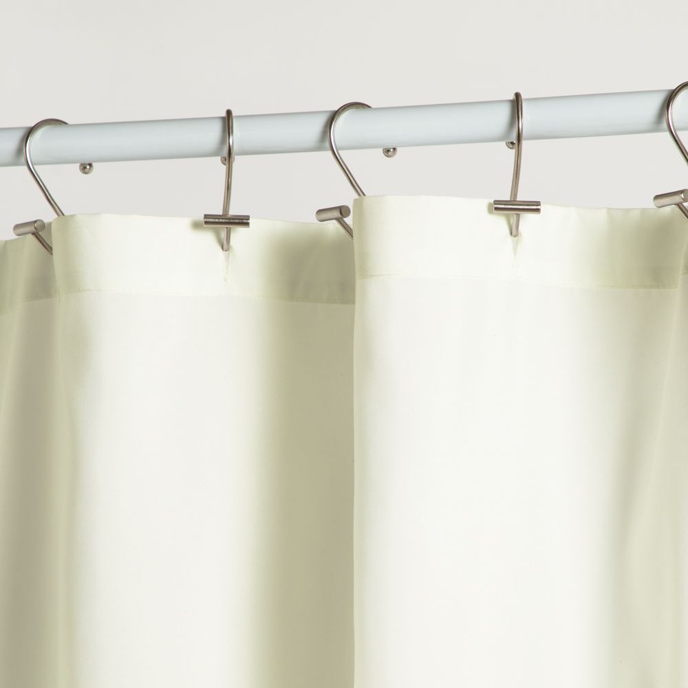 Cortina de baño estampada y bordada 178x180 cm