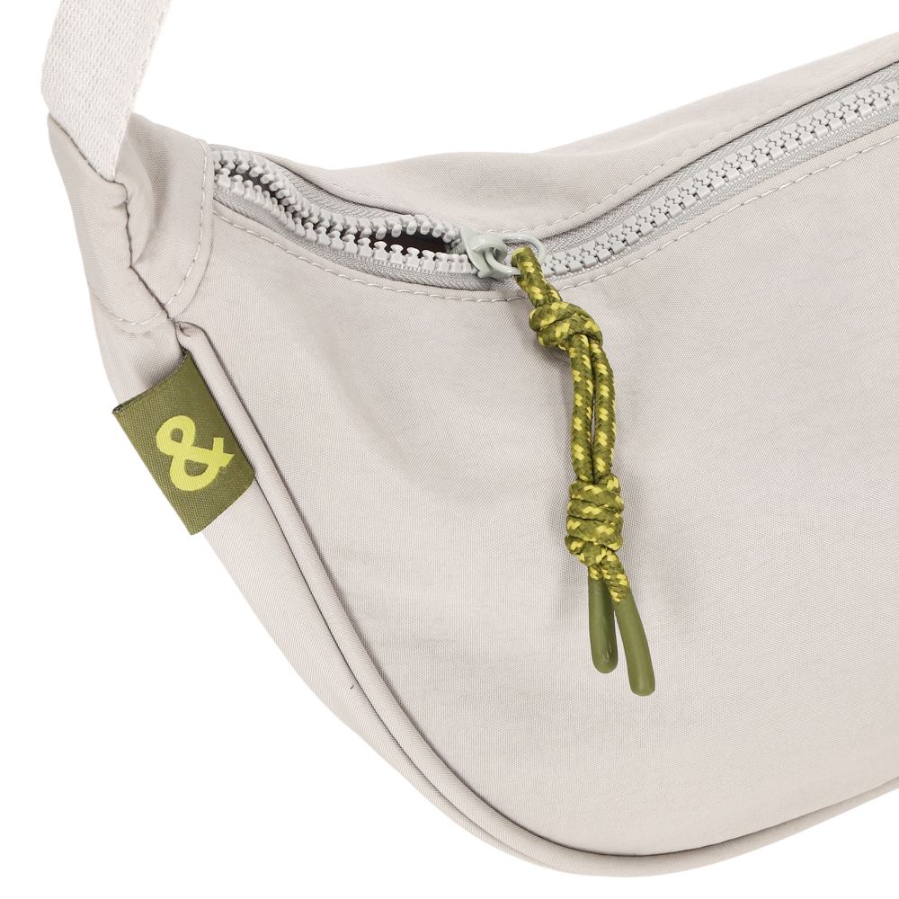 Bolso luna con cierre 34.5x9.5x16 cm