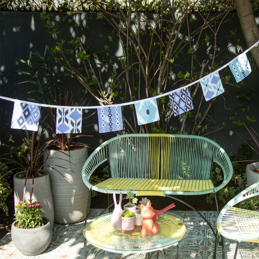 Guirnalda Banderines de Tela Estampada 4 m