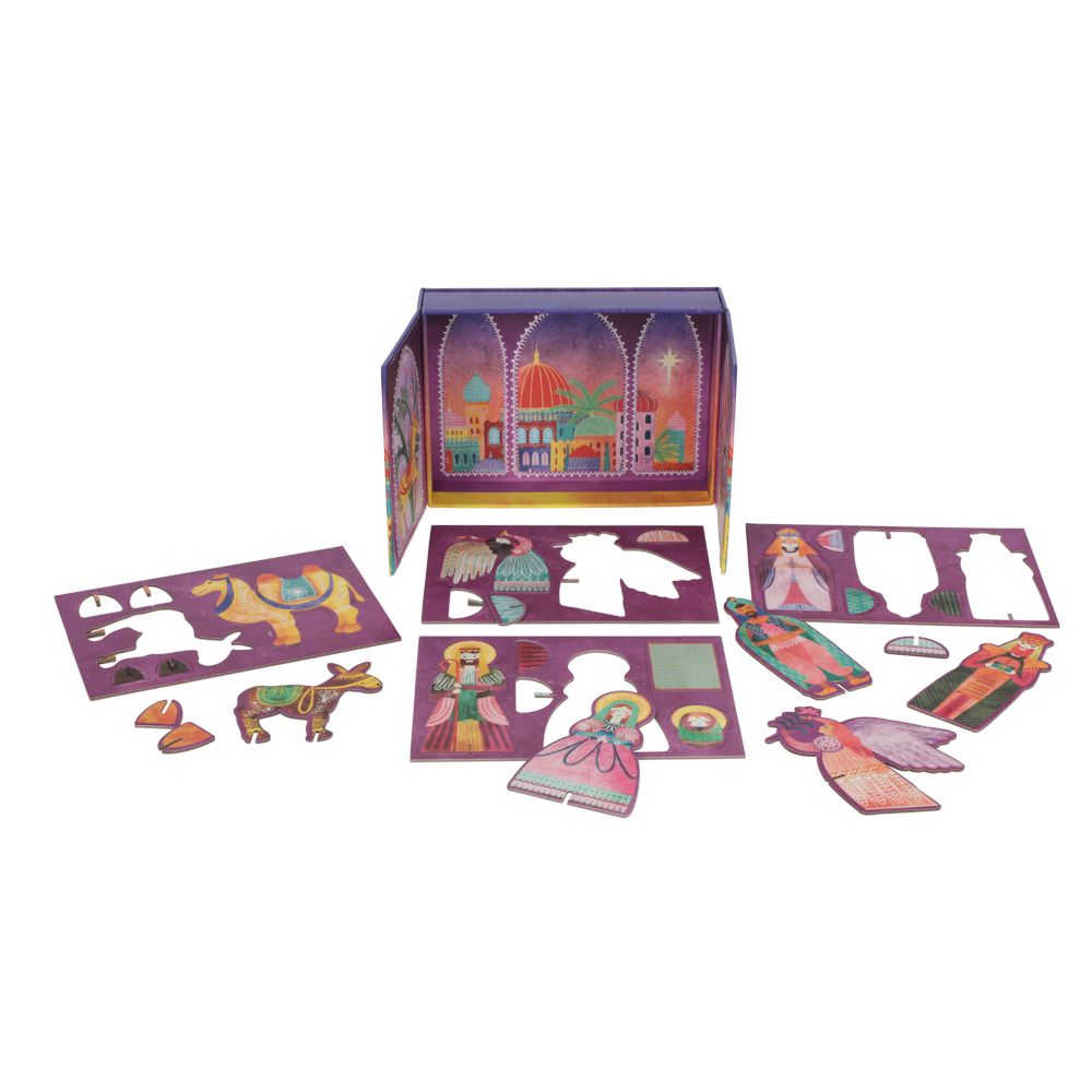 Pesebre de cartón armable